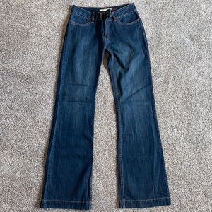Steston flare jeans. Dark wash. Size 6L. Very flattering.
